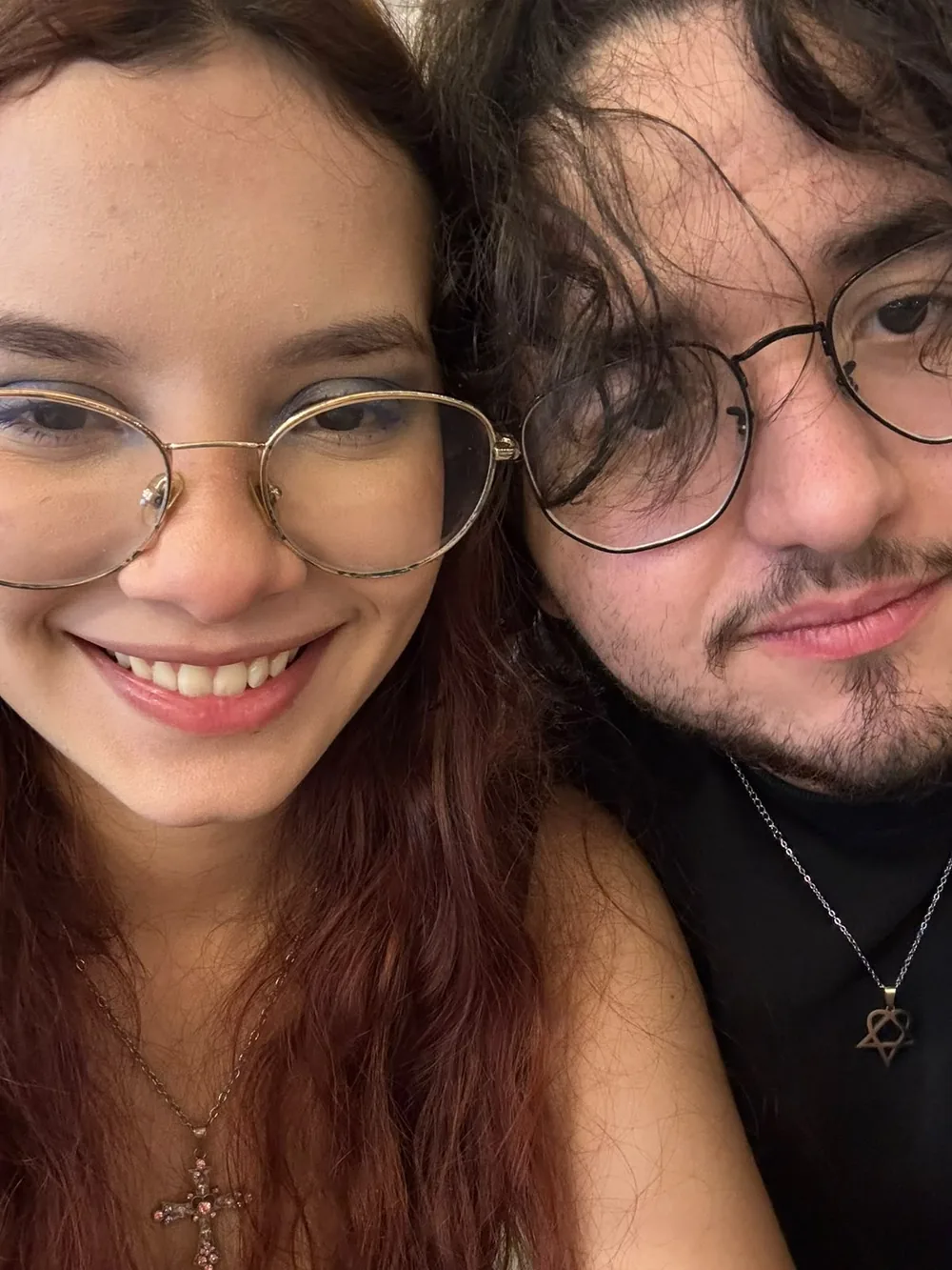 Nós dois juntinhos em uma selfie
